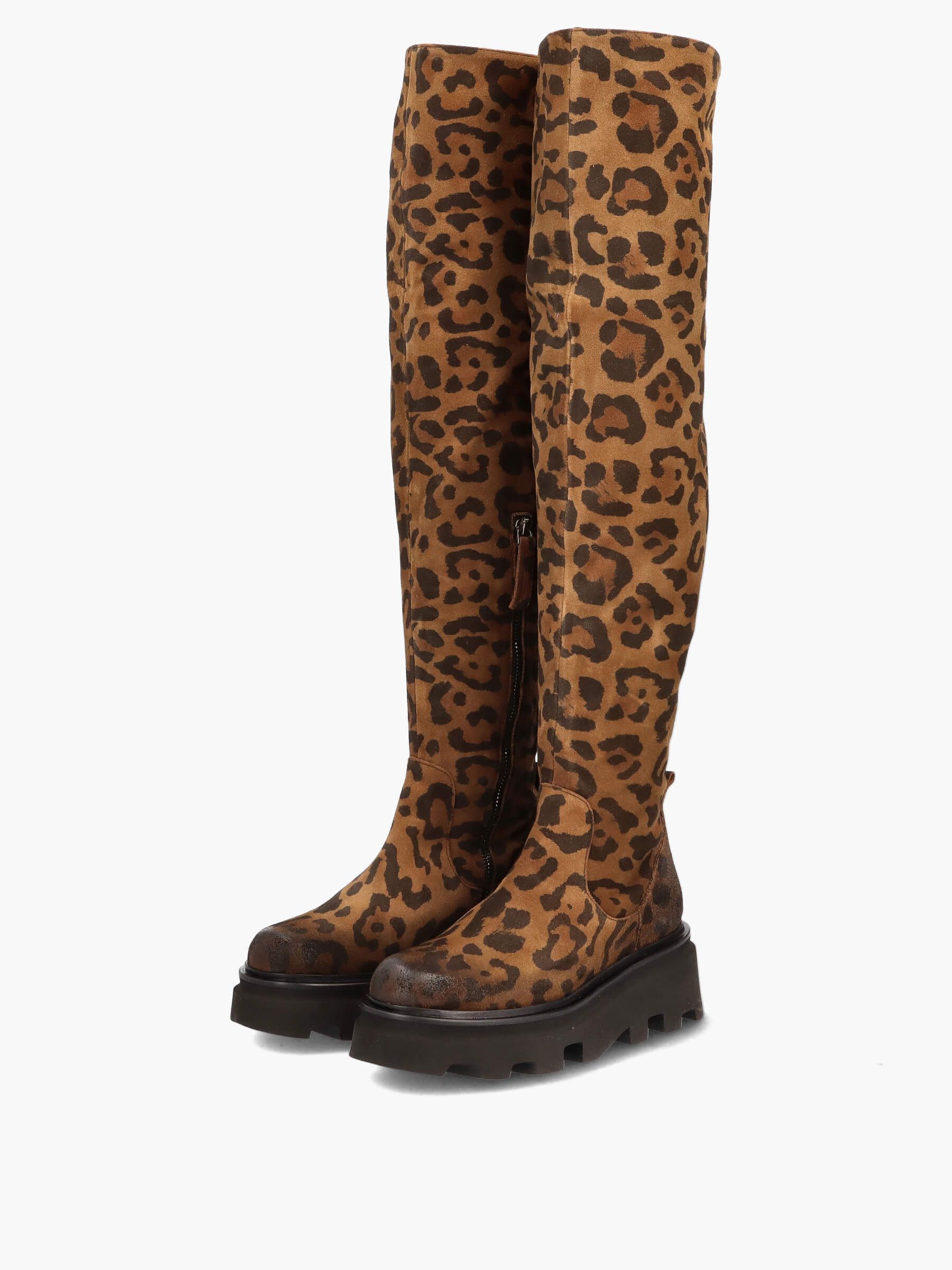 Overknees braun leo, Stiefel, Kleidung, Schuhwerk, Reitstiefel, Schuh