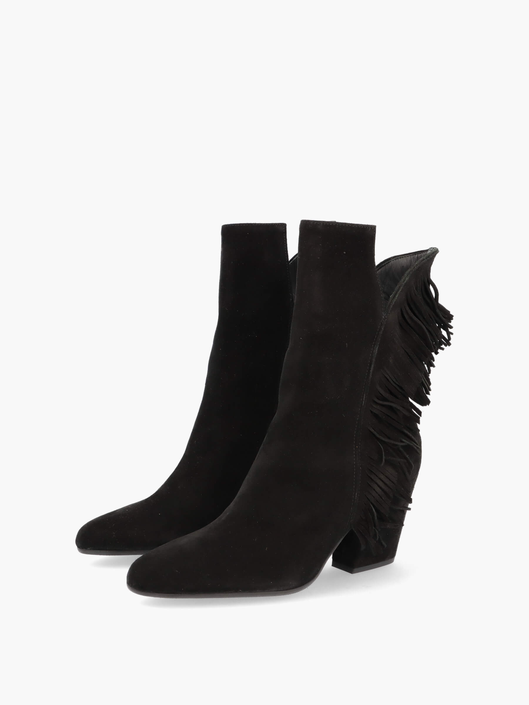 Fringe boots nero