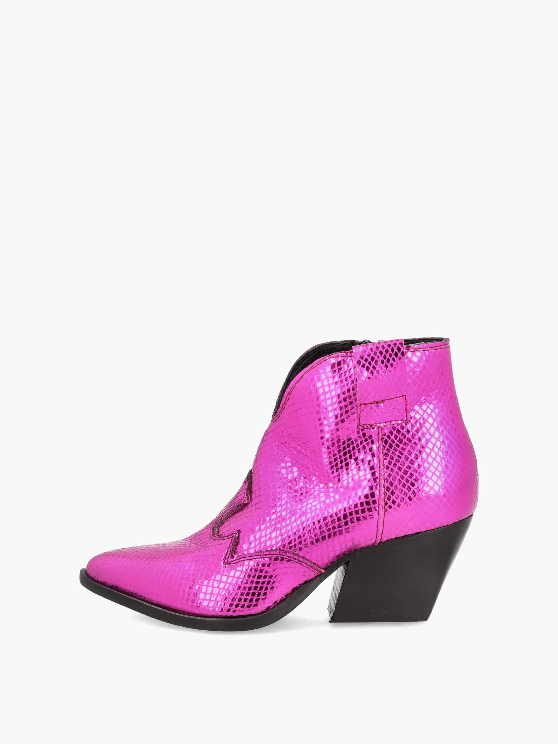Western Booties Fuxia Shiny