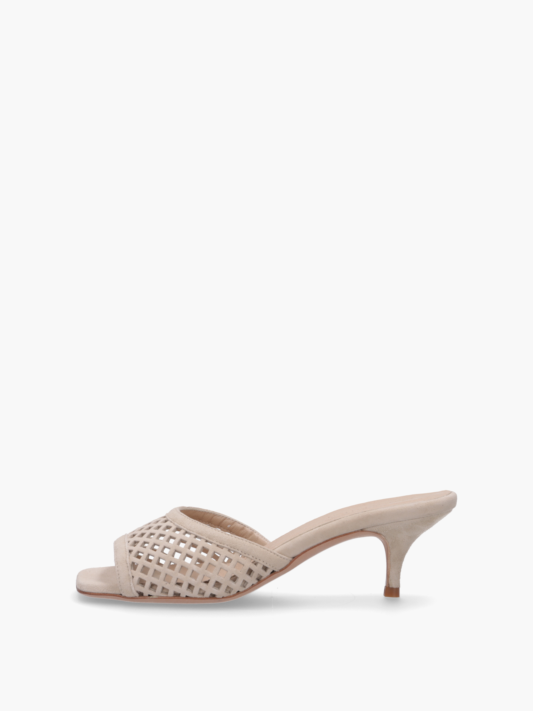 GINA-Veloursleder-Beige-TM0660M-0010-0109-Thea-Mika_1_BM GINA Veloursleder Beige, Bekleidung, Schuhwerk, Schuh, Sandale, Hoher Absatz