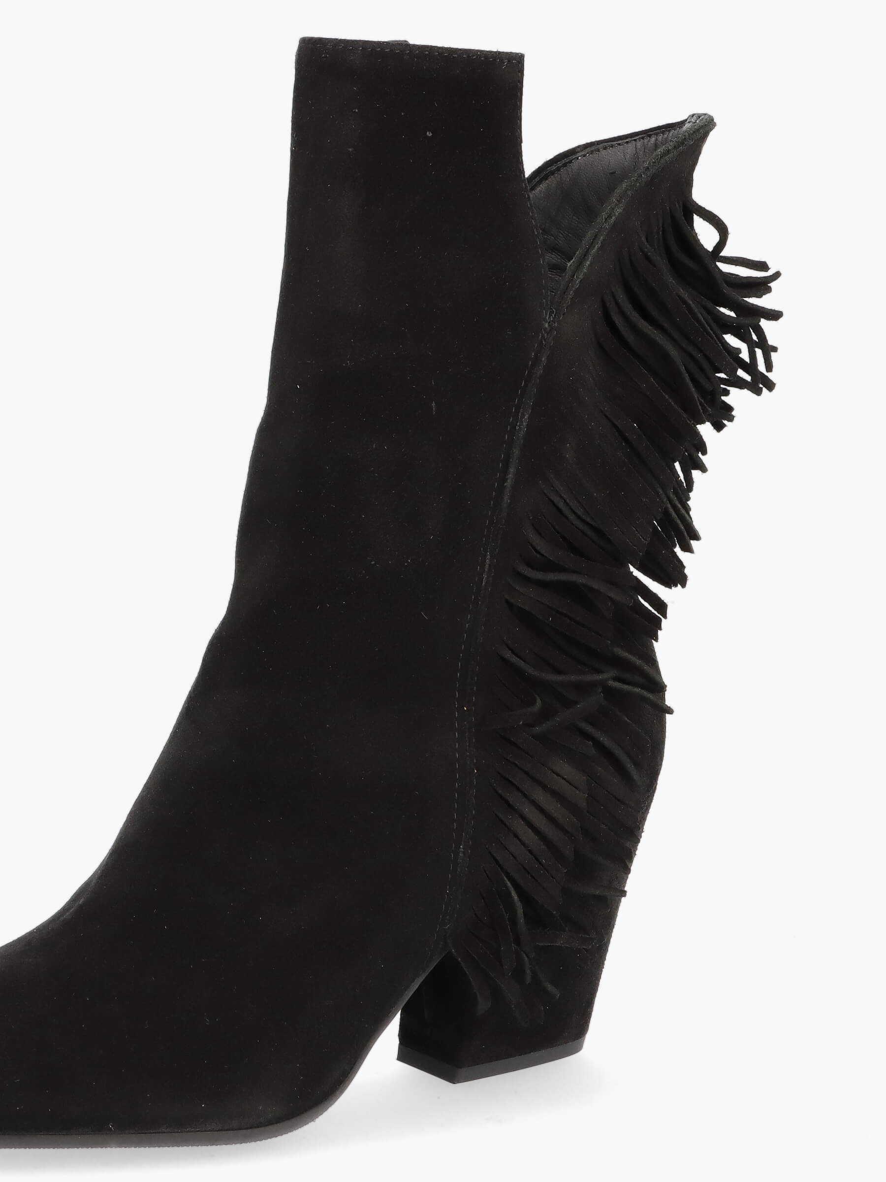Fringe boots nero