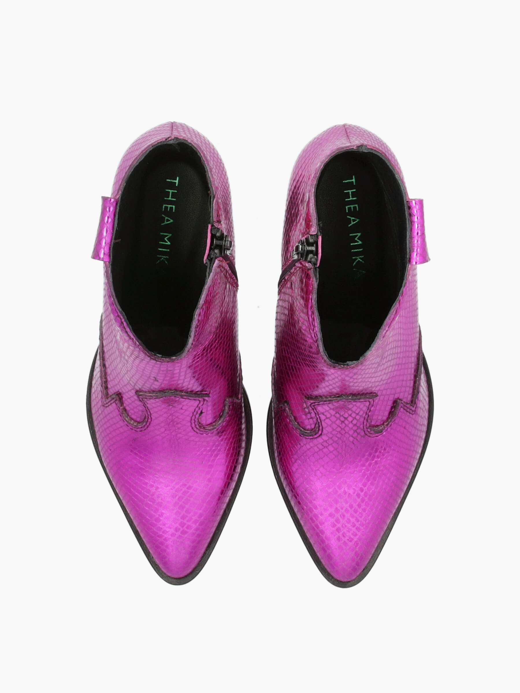 Western Booties Fuxia Shiny