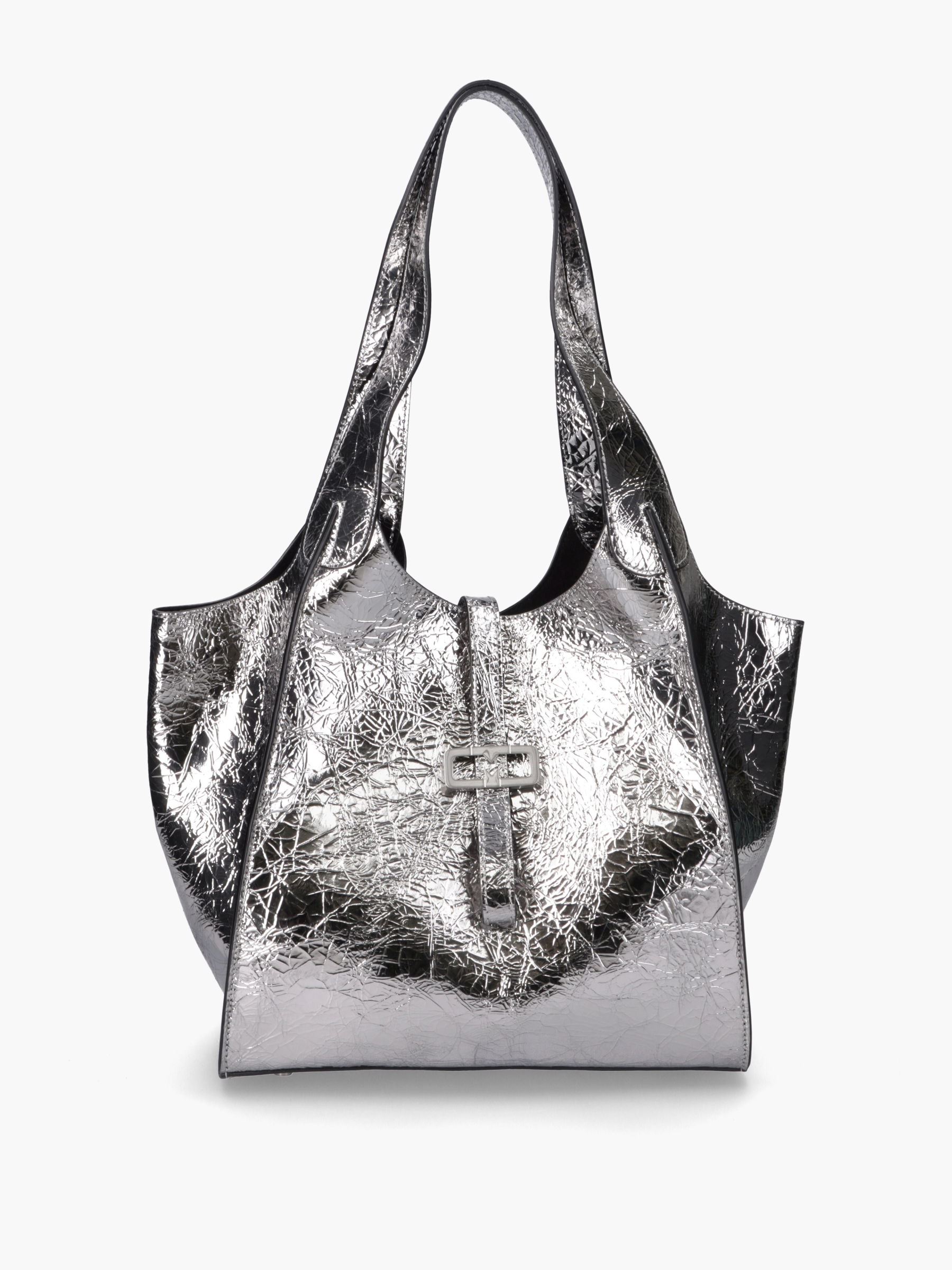 Große Ledertasche mit Magnetverschluss