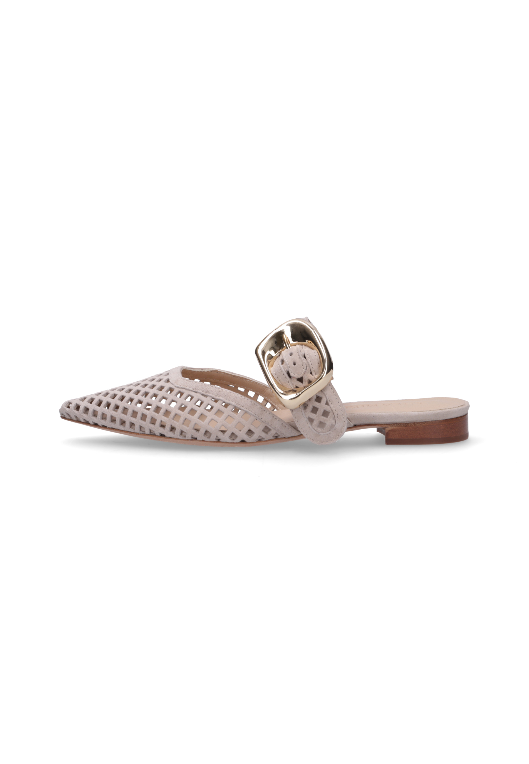 MIMI Veloursleder Beige, Bekleidung, Schuhwerk, Sandale, Schuh