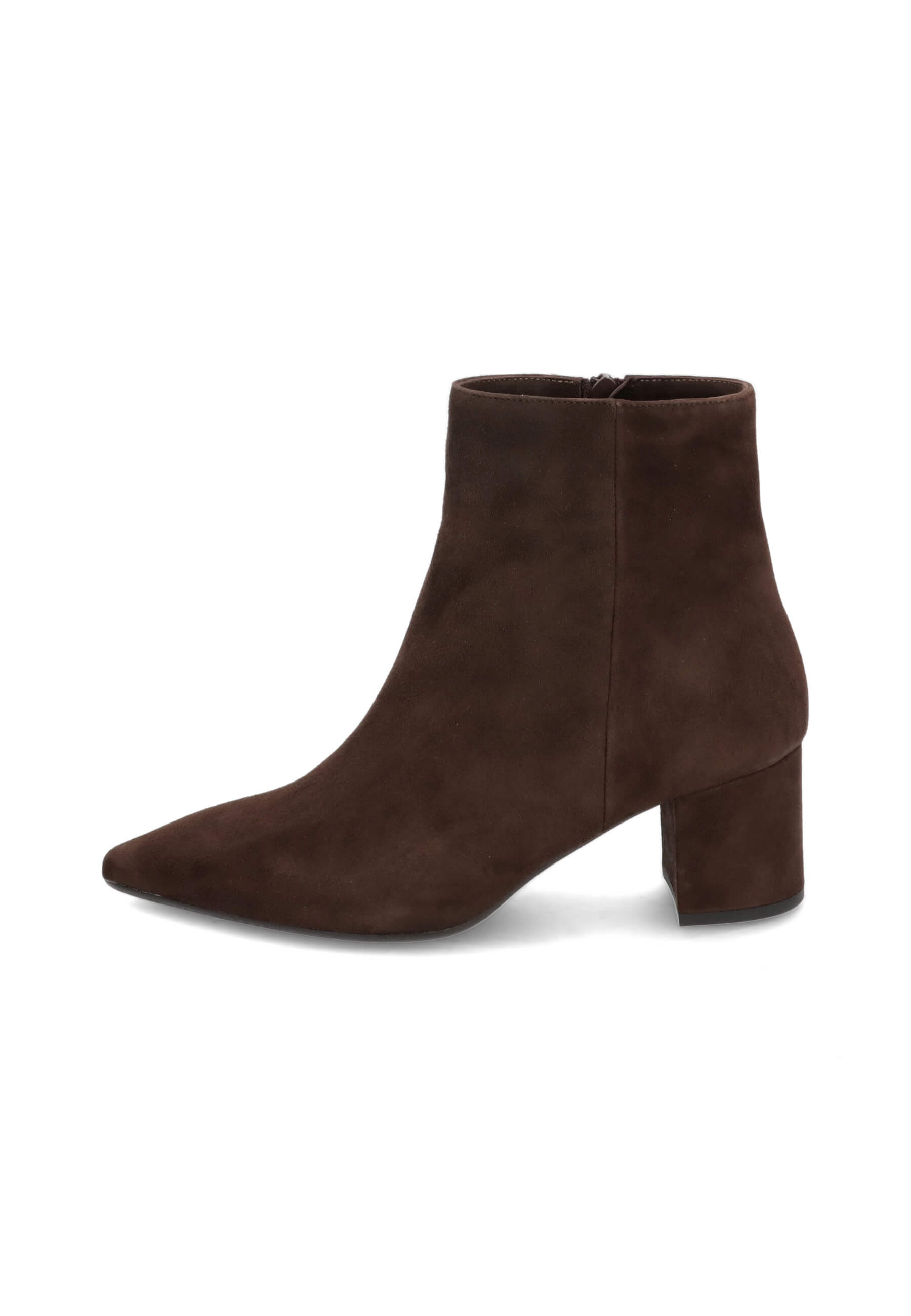 Stiefeletten dunkelbraun 50 mm, Wildleder, Kleidung, Schuhwerk, Schuh, Hoher Absatz