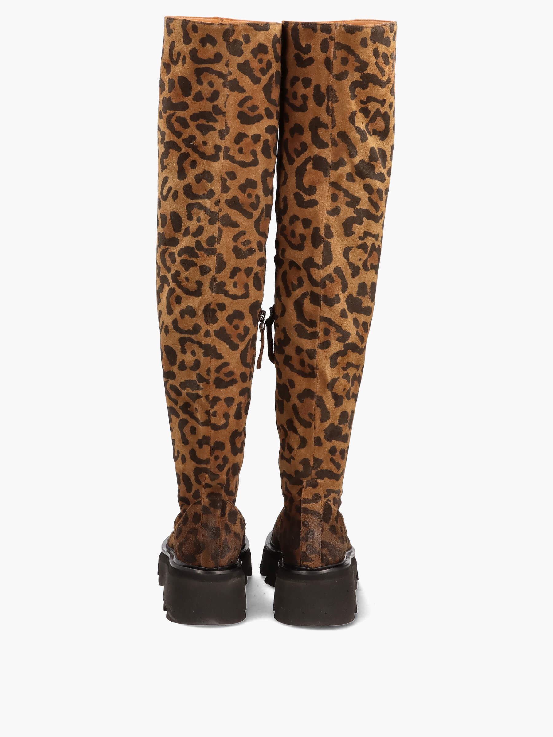 Overknees braun leo, Bekleidung, Hosen