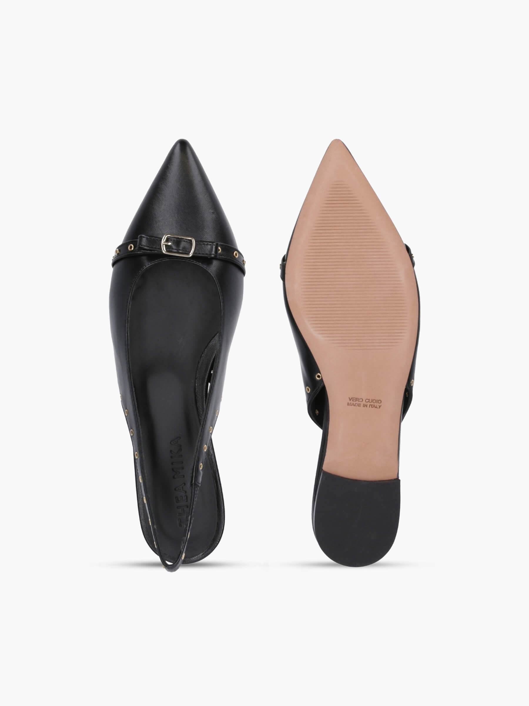 MONI Glattleder Schwarz, Bekleidung, Schuhwerk, Schuh, Hoher Absatz