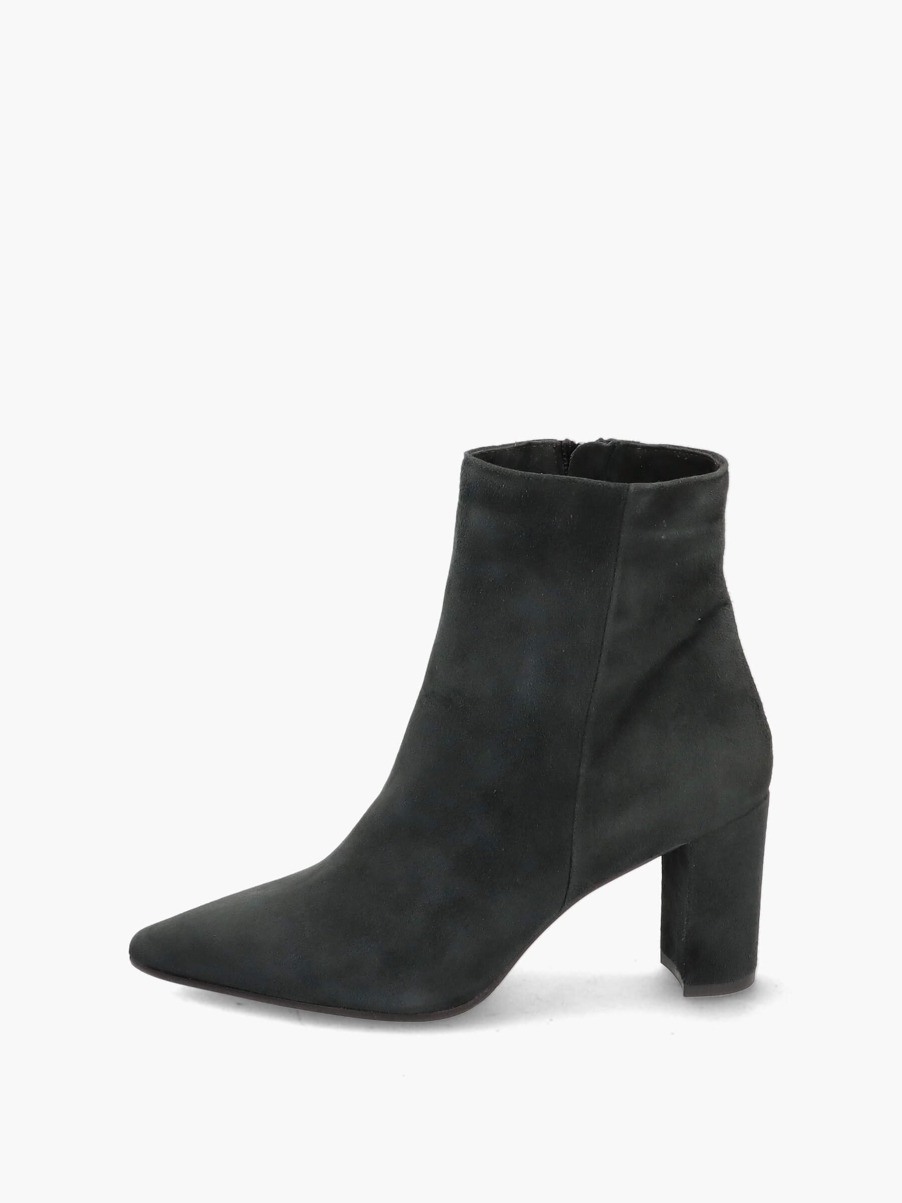 Stiefeletten dunkelgrau 70 mm, Bekleidung, Schuhwerk, Schuh, Hoher Absatz, Wildleder