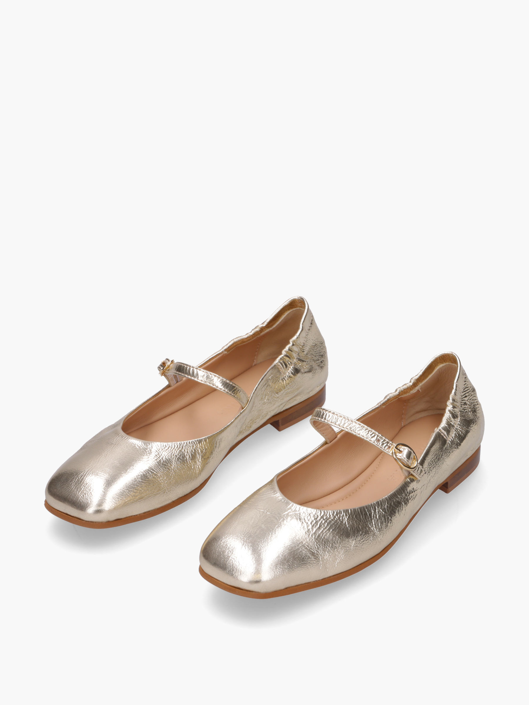 BINTI Metallic-Leder Gold, Bekleidung, Schuhwerk, Schuh, Sandale, Hoher Absatz