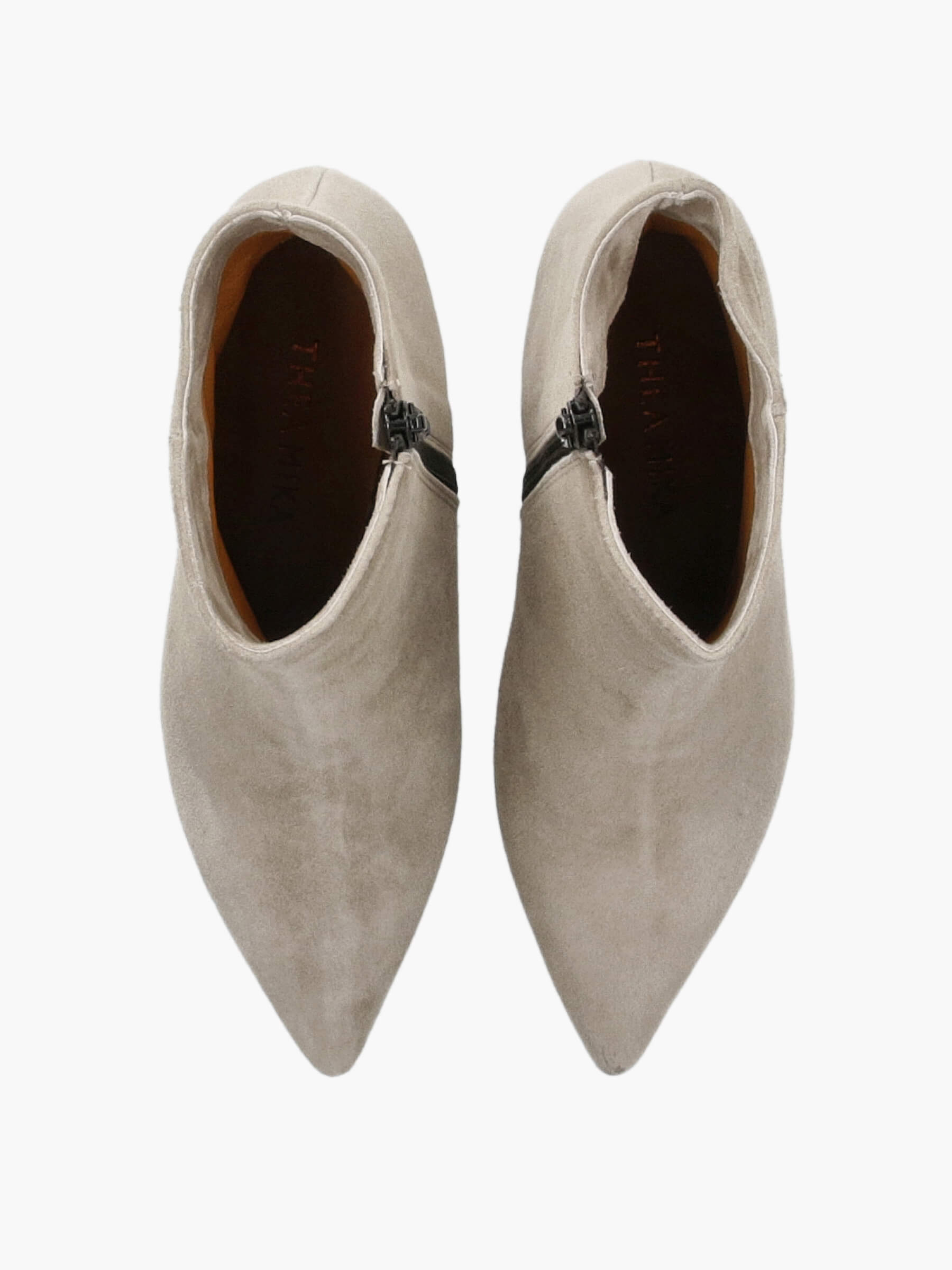 Stiefeletten hellgrau 70 mm, Bekleidung, Schuhwerk, Schuh, Wildleder