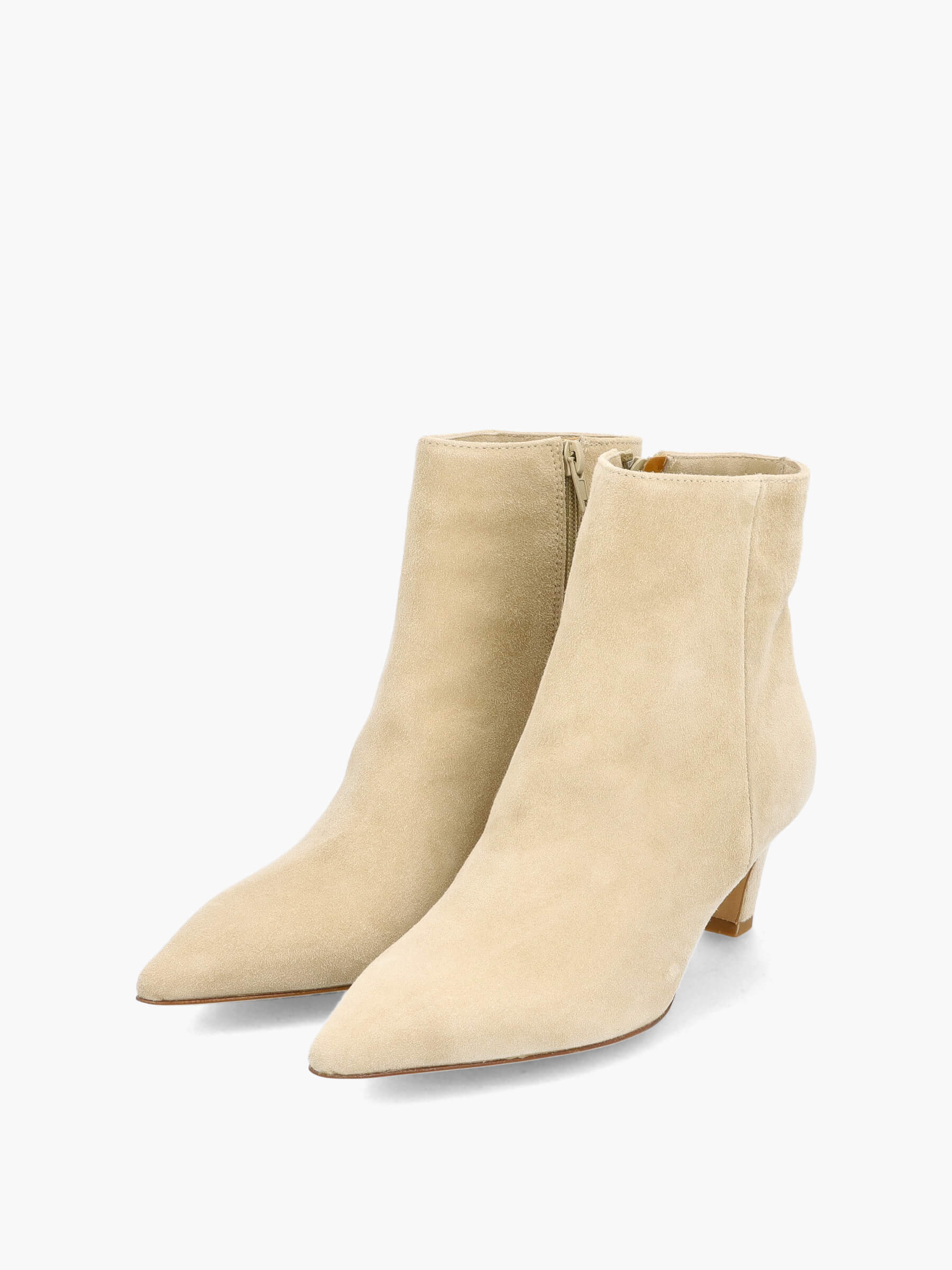 Stiefeletten beige 50 mm, Bekleidung, Schuhwerk, Schuh, Hoher Absatz