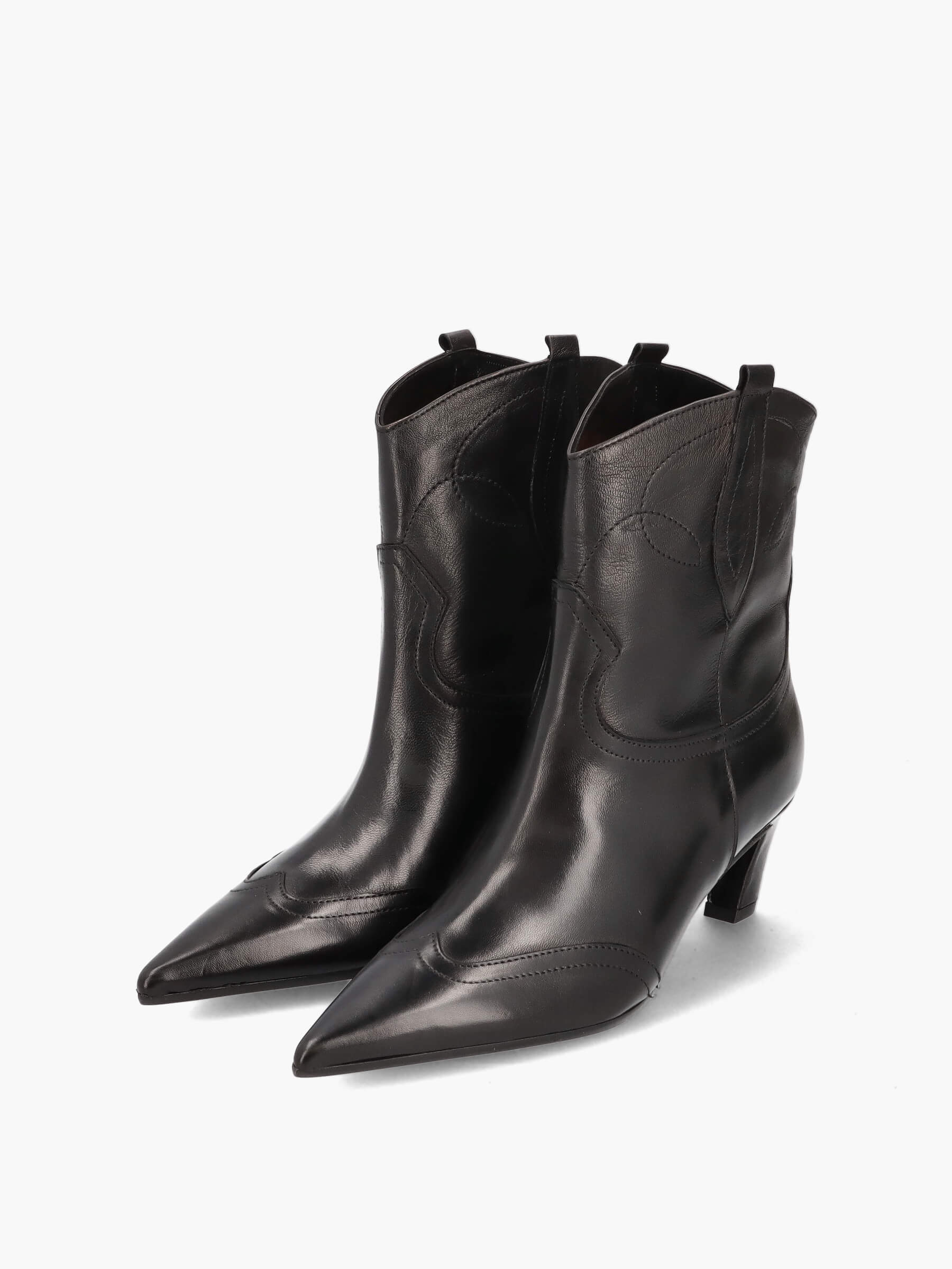 Cowboy-Boots-schwarz-50-mm-TMC452B-2-0030-0001-Thea-Mika_2_BM Cowboy Boots schwarz 50 mm, Bekleidung, Schuhwerk, Schuh, Stiefel