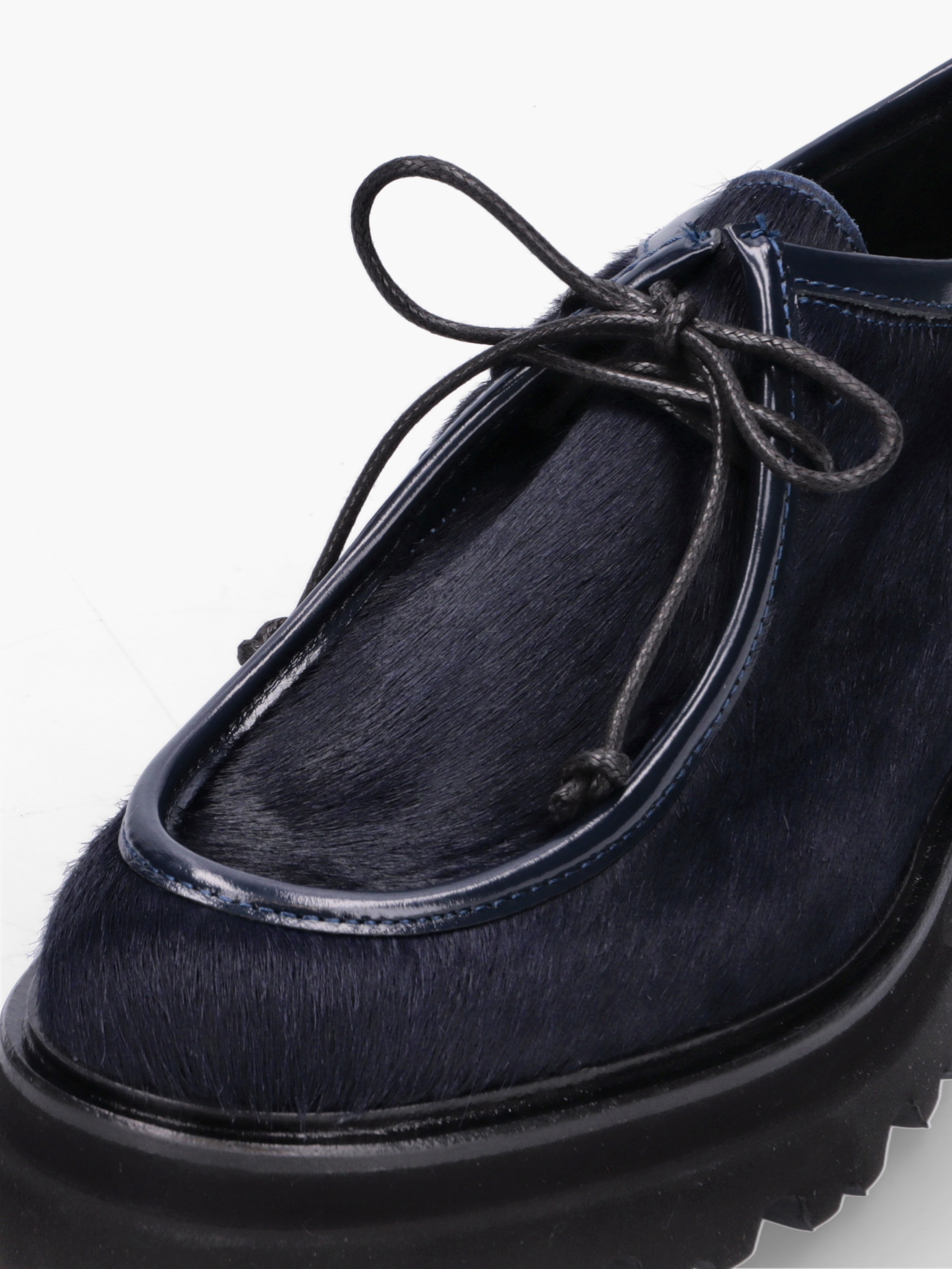 CHIEKO Kuhfell Dunkelblau, Bekleidung, Schuhwerk, Schuh, Sneaker