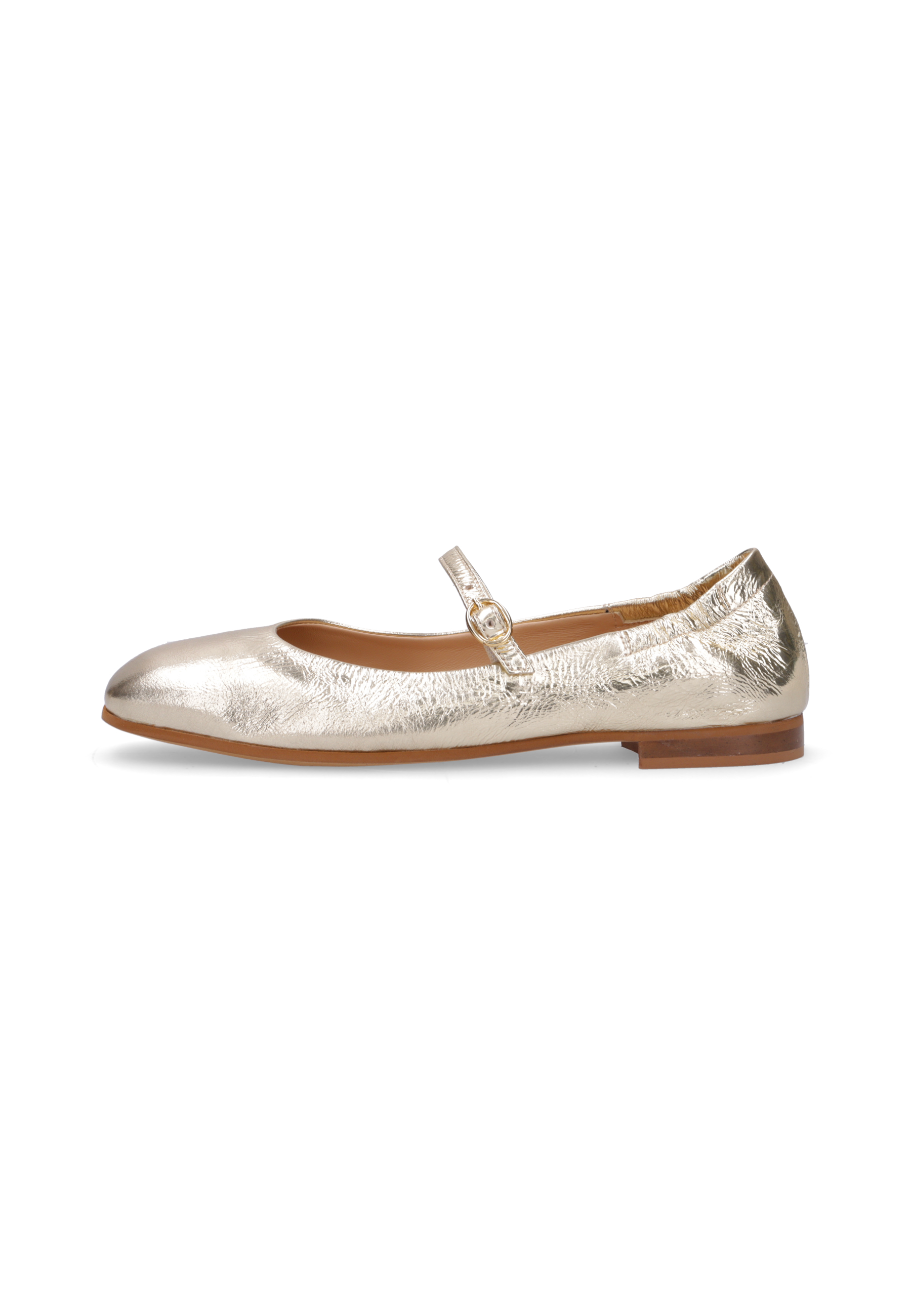 BINTI Metallic-Leder Gold, Bekleidung, Schuhwerk, Schuh, Sandale