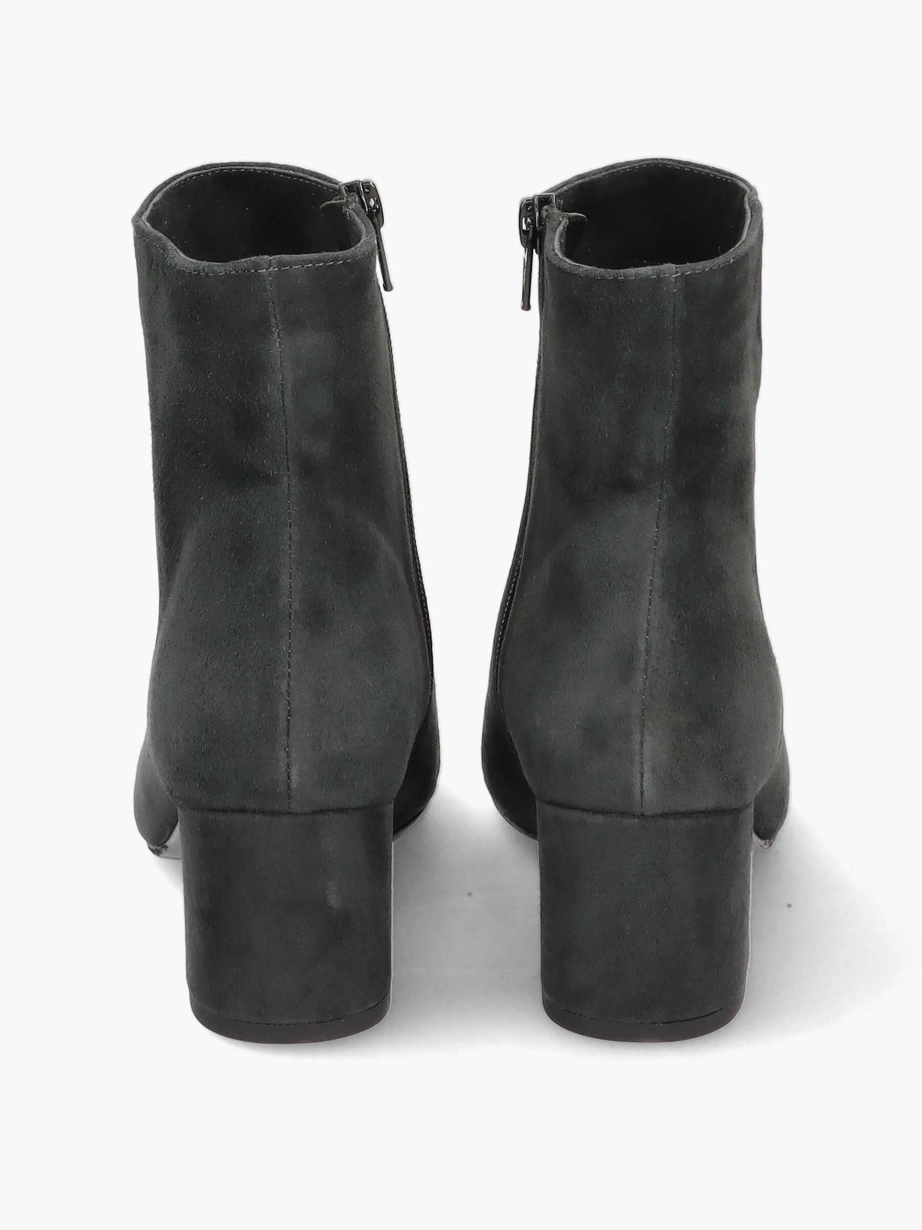 Stiefeletten dunkelgrau 50 mm, Bekleidung, Schuhwerk, Schuh, Hoher Absatz, Wildleder