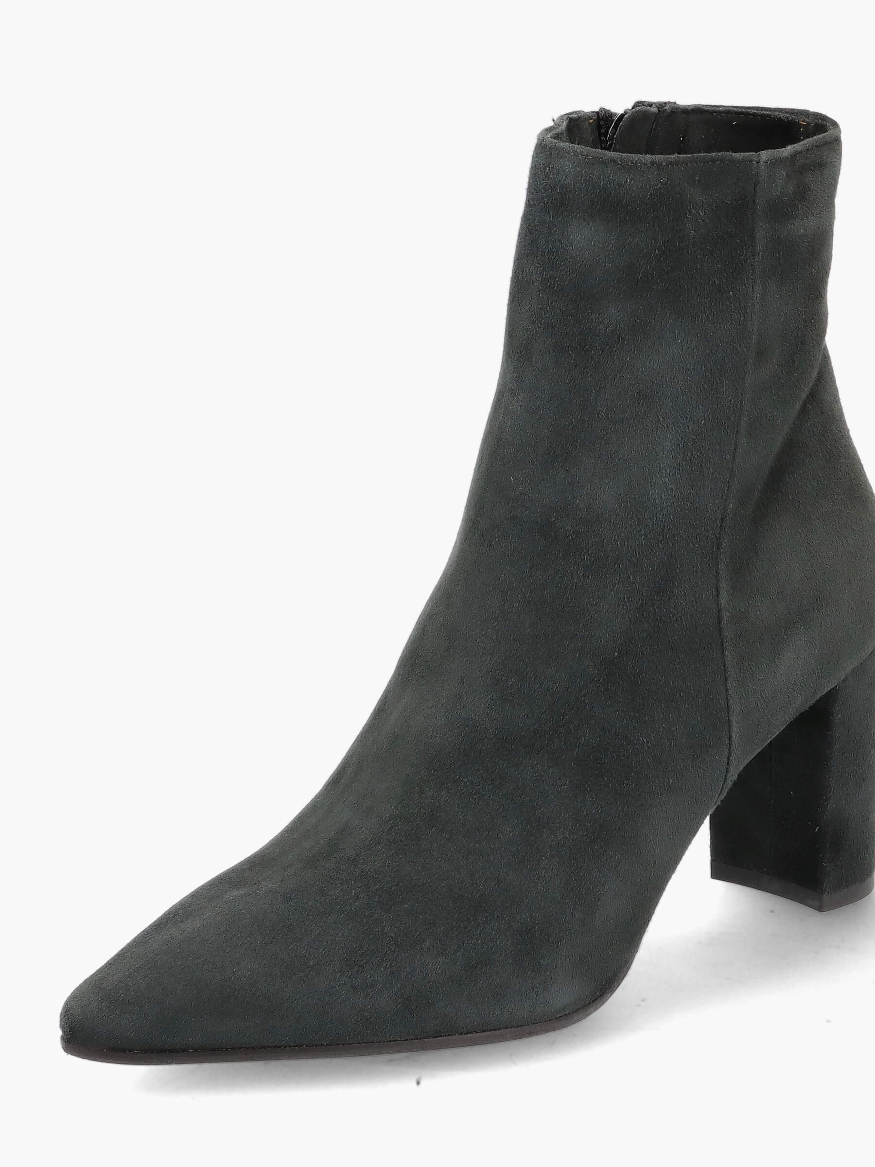 Stiefeletten dunkelgrau 70 mm, Bekleidung, Schuhwerk, Schuh, Hoher Absatz, Wildleder