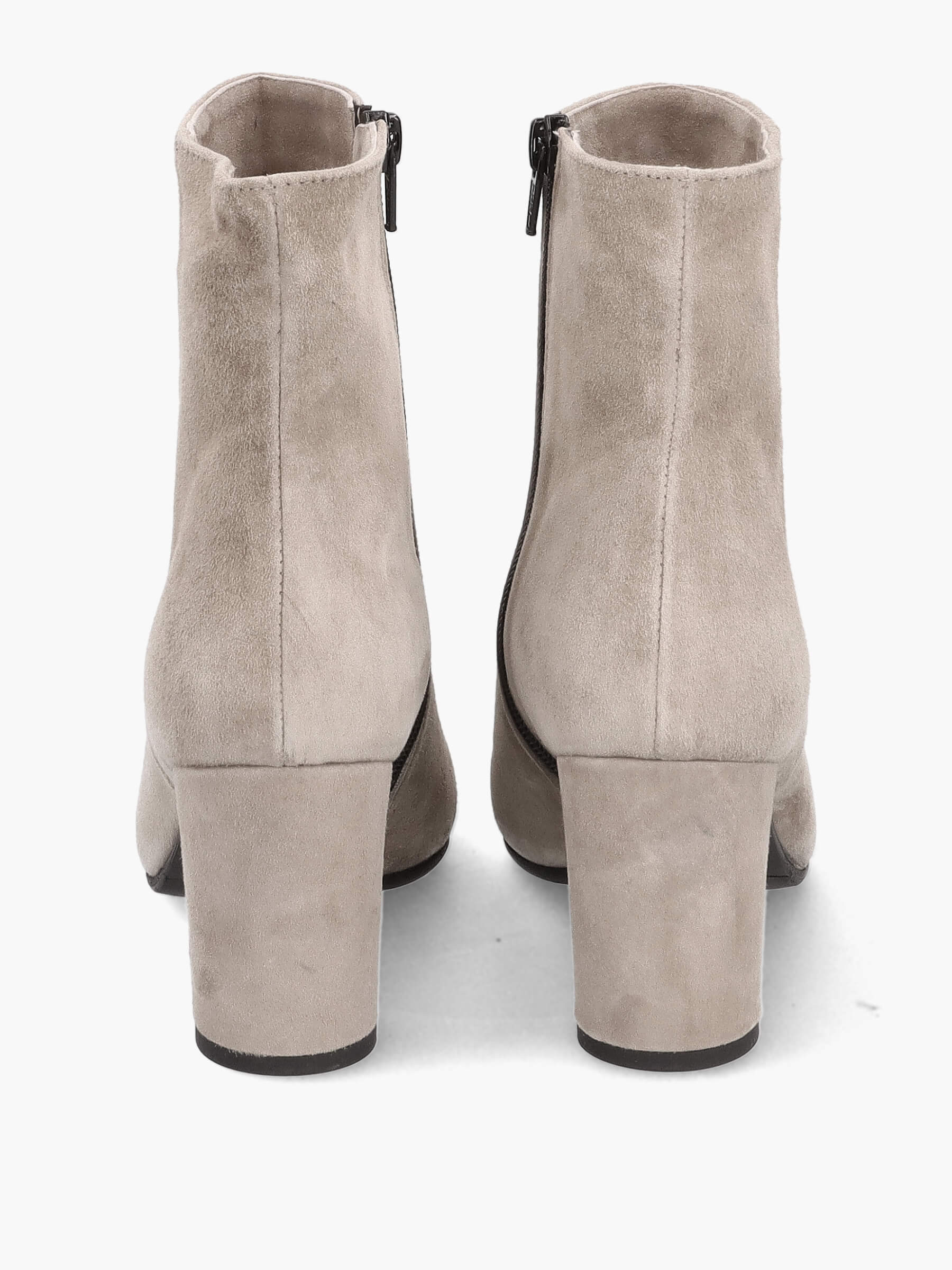 Stiefeletten hellgrau 70 mm, Bekleidung, Schuhwerk, Schuh, Hoher Absatz, Wildleder