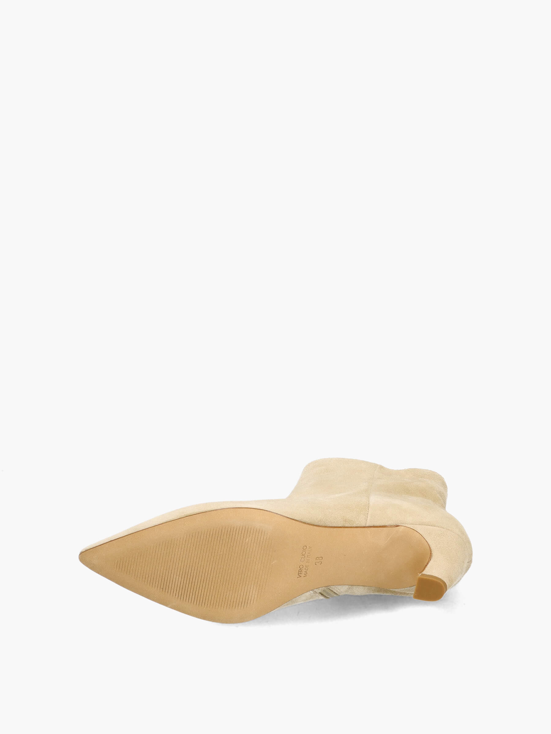 Stiefeletten beige 50 mm, Bekleidung, Schuhwerk, Schuh, Wildleder
