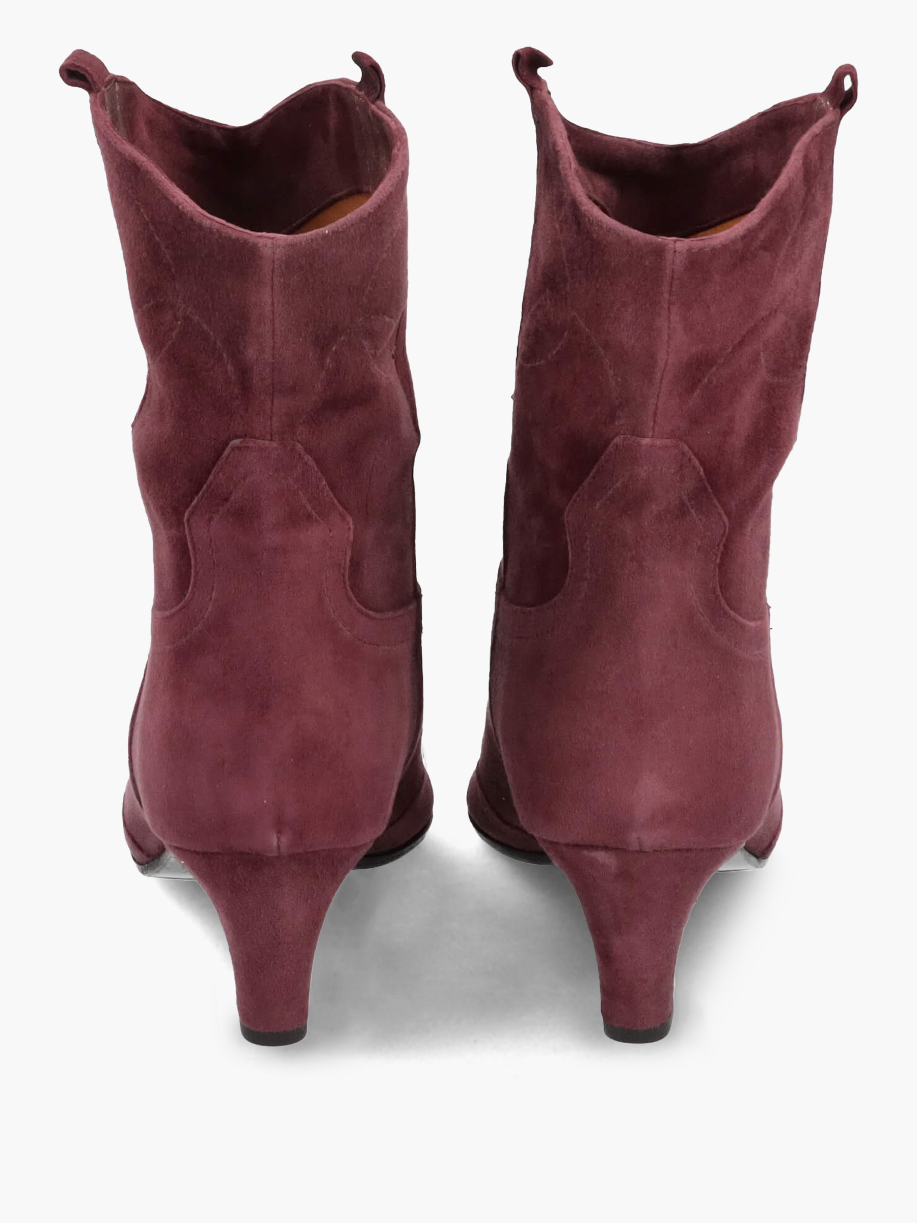 Cowboy-boots-dunkelrot-50-mm-TMC452B-0010-0006-Thea-Mika_3_BM Cowboy boots dunkelrot 50 mm, Wildleder, Kleidung, Schuhwerk, Schuh, Hoher Absatz