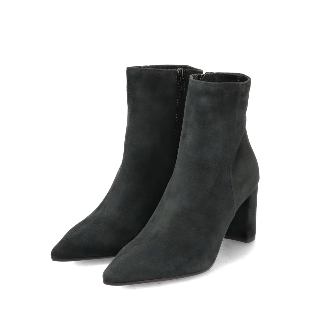 Stiefeletten dunkelgrau 70 mm, Bekleidung, Schuhwerk, Schuh, Hoher Absatz, Wildleder
