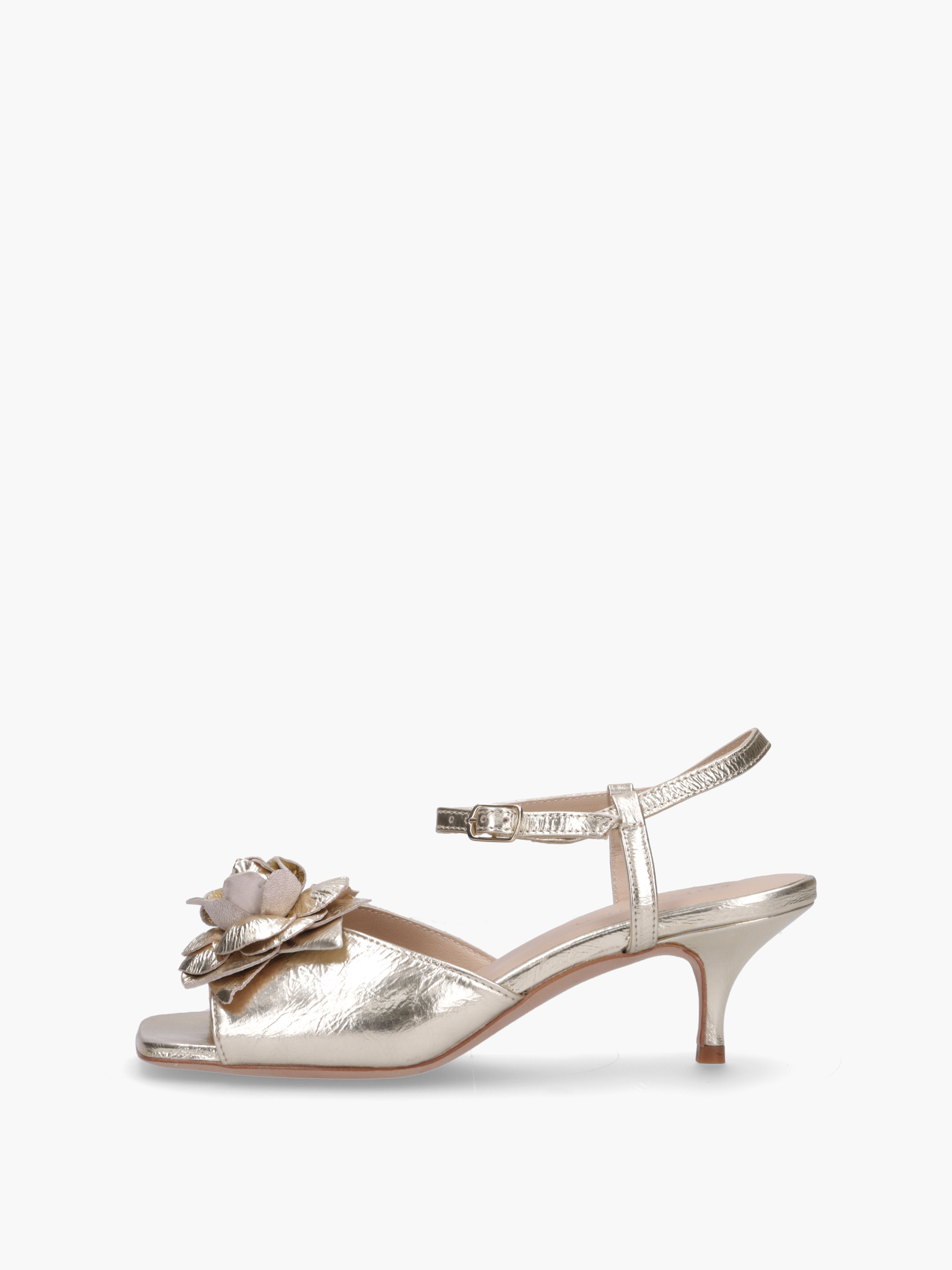 GAARA Metallic-Leder Gold, Bekleidung, Schuhwerk, Sandale, Schuh, Hoher Absatz