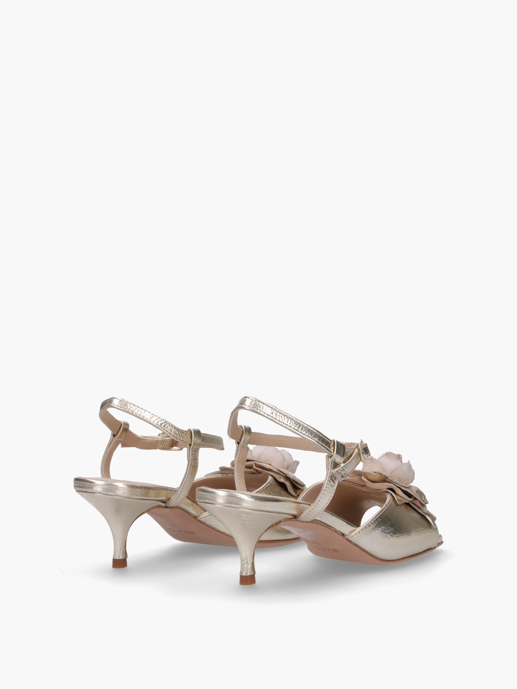GAARA Metallic-Leder Gold, Bekleidung, Schuhwerk, Sandale, Schuh, Hoher Absatz