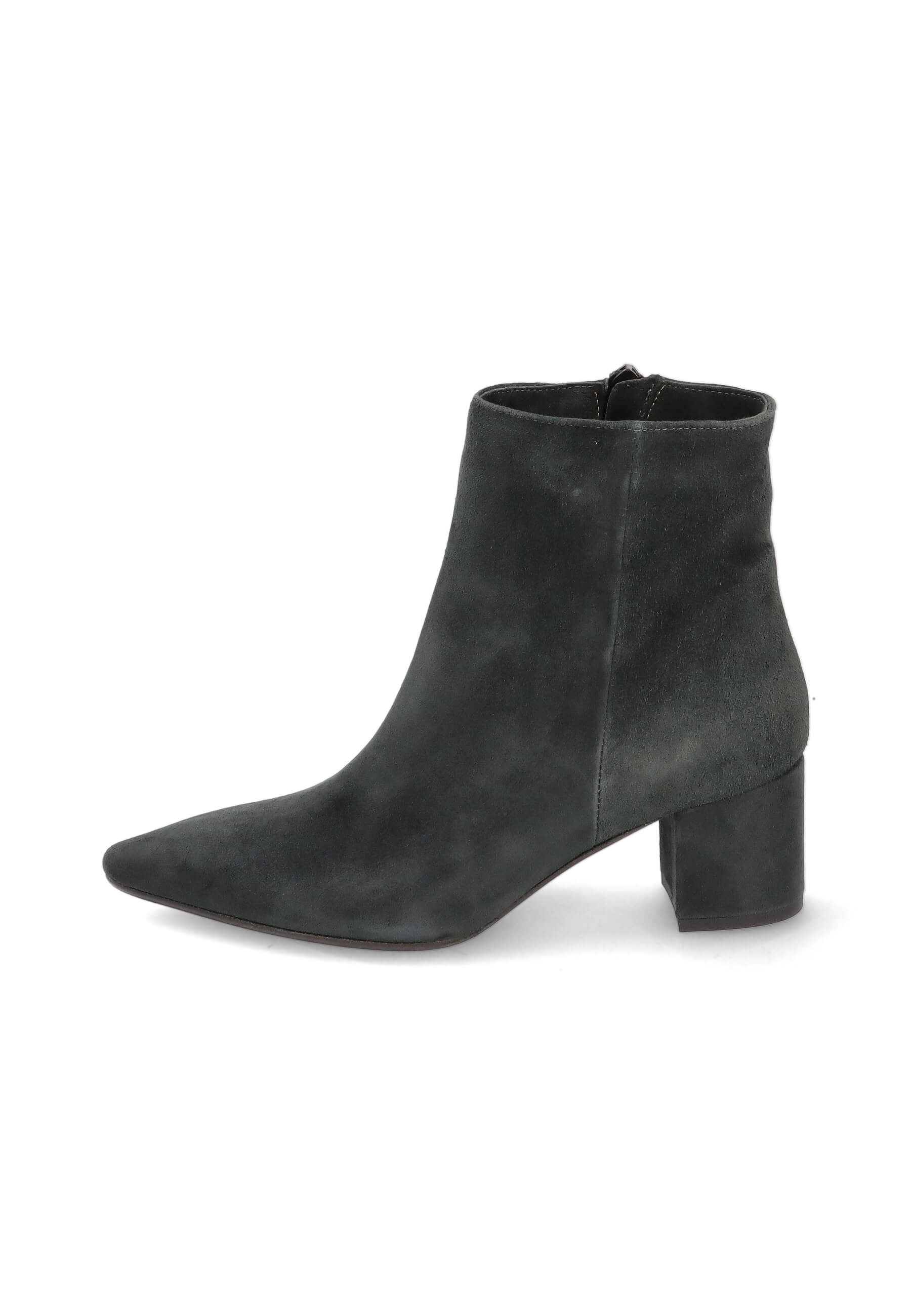 Stiefeletten dunkelgrau 50 mm, Bekleidung, Schuhwerk, Schuh, Wildleder, Hoher Absatz
