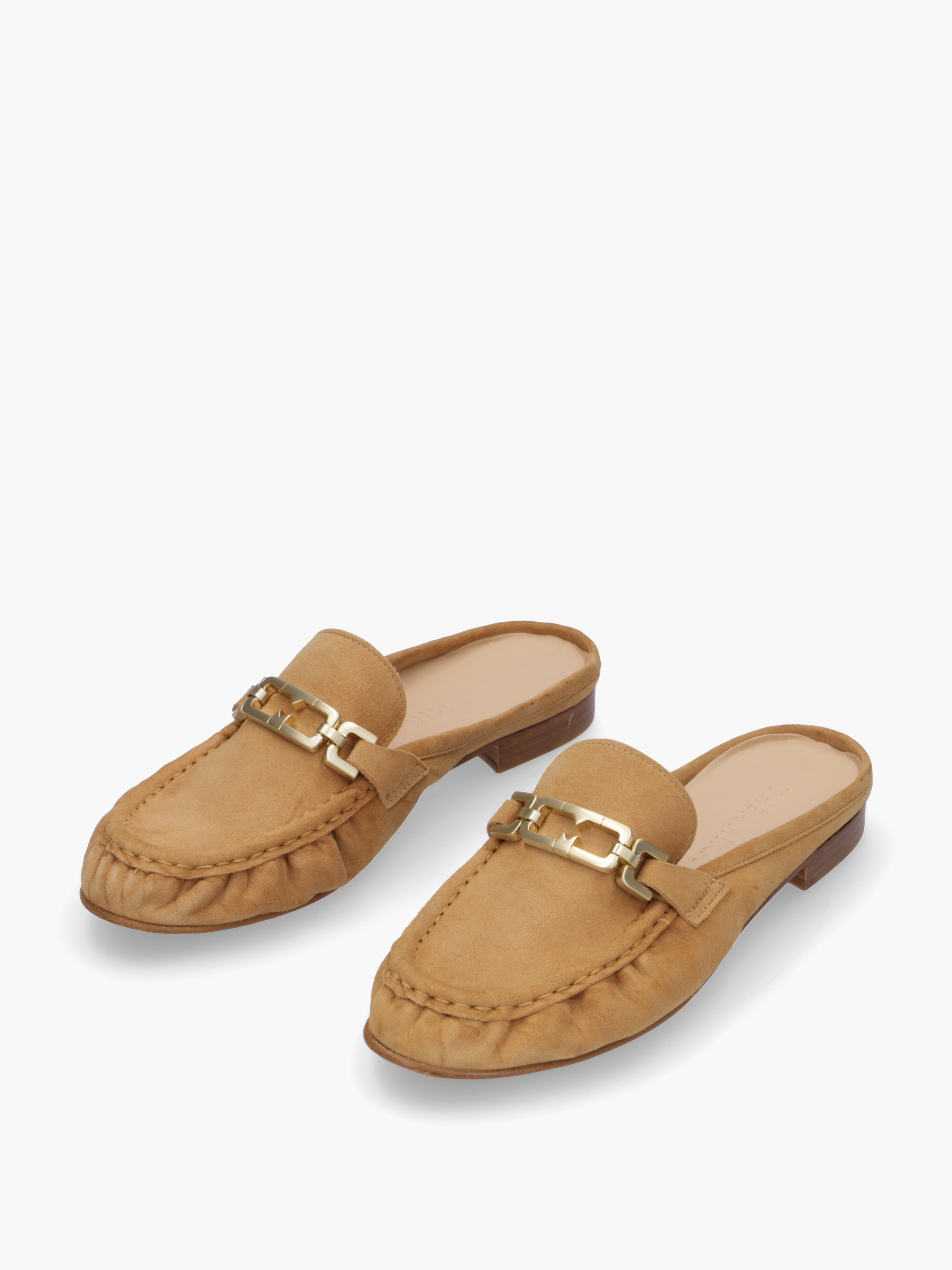 POLY Veloursleder Beige, Bekleidung, Schuhwerk, Sandale, Schuh