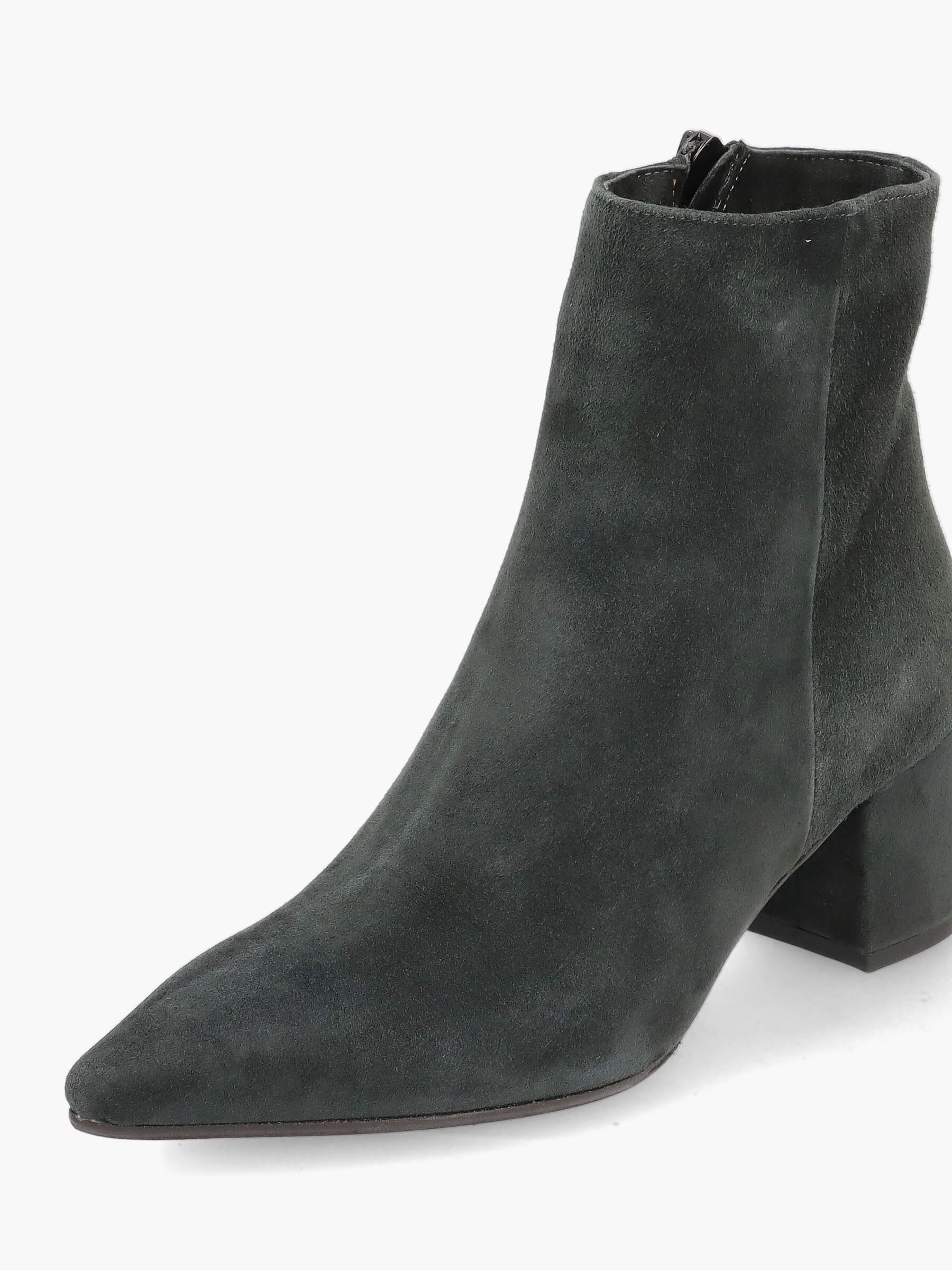 Stiefeletten dunkelgrau 50 mm, Bekleidung, Schuhwerk, Schuh, Hoher Absatz, Wildleder