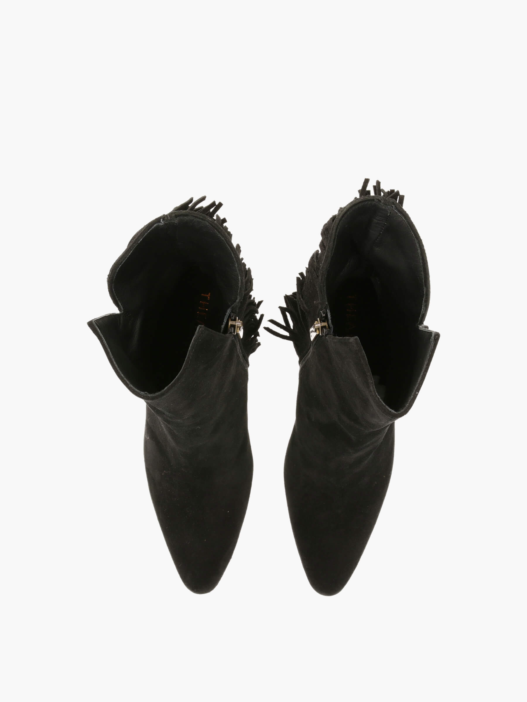 Fringe boots nero