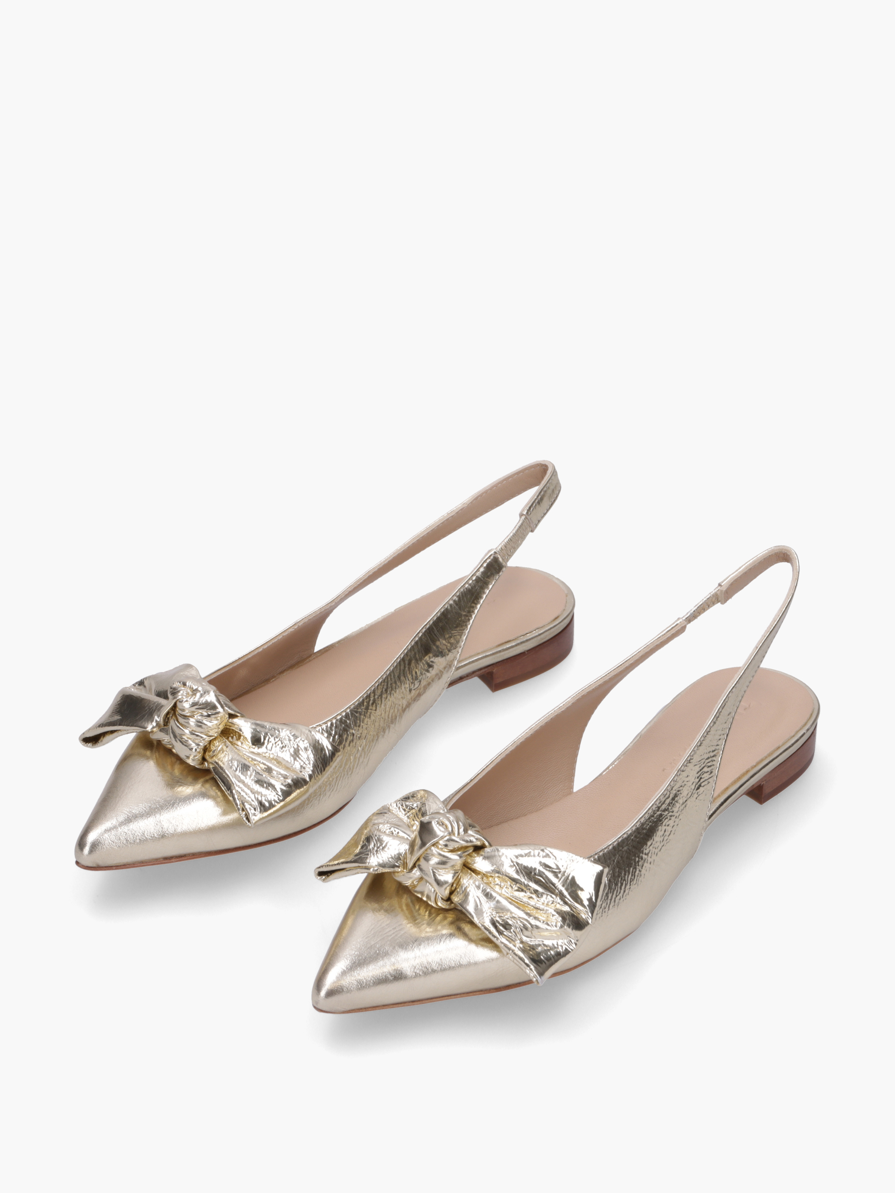 MORIA Metallic-Leder Gold, Bekleidung, Schuhwerk, Sandale, Schuh, Hoher Absatz