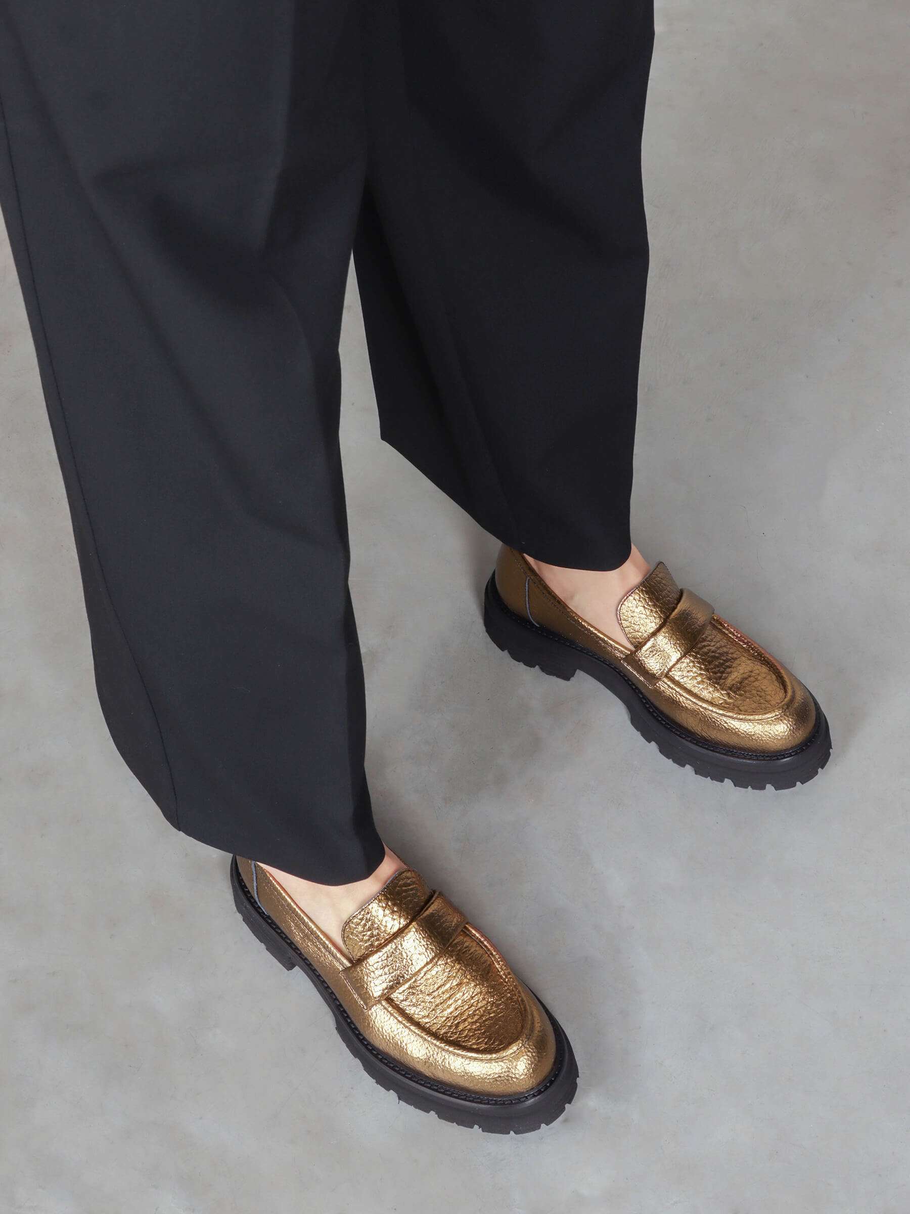 Loafers kupfer