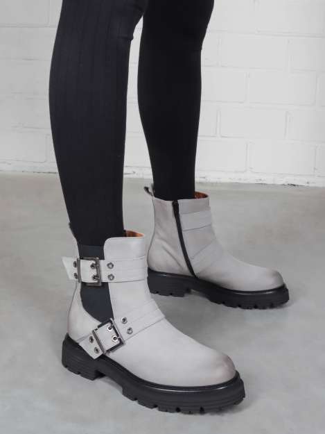 Biker Boots grau