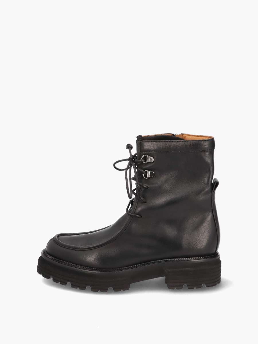 Black boots lace up back online